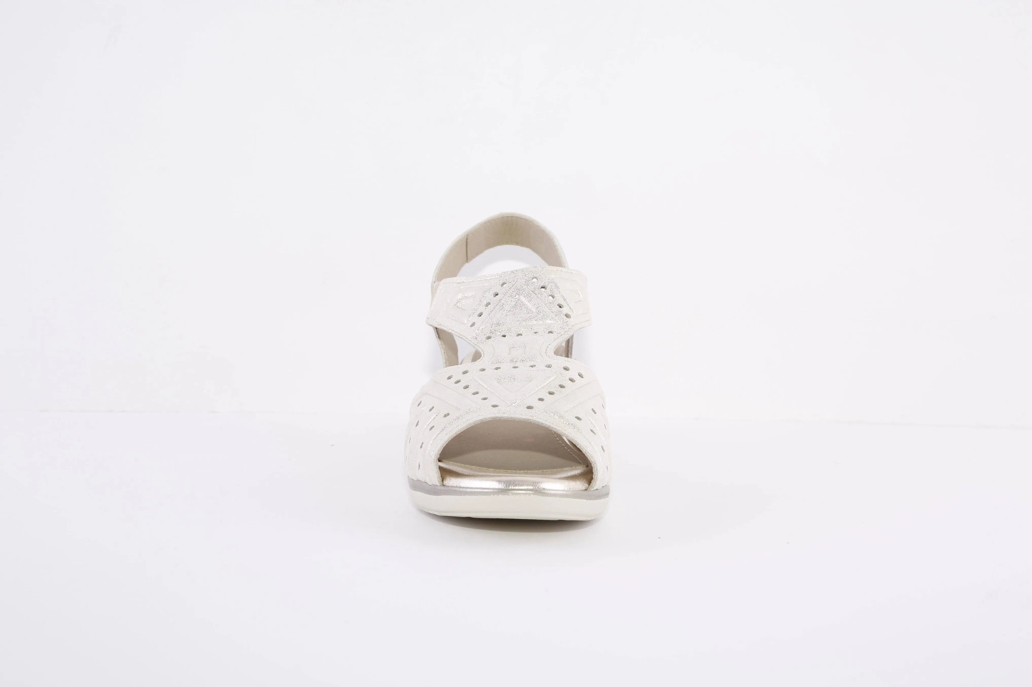 PITILLOS - 1315 MEDIUM WEDGE COMFORT SANDAL - GOLD