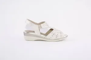 PITILLOS - 1315 MEDIUM WEDGE COMFORT SANDAL - GOLD