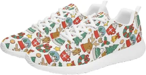 Pitovozu Christmas Decor Sneaker Men Athletic Shoes Running Shoes Comfortable Sports Walking Shoes