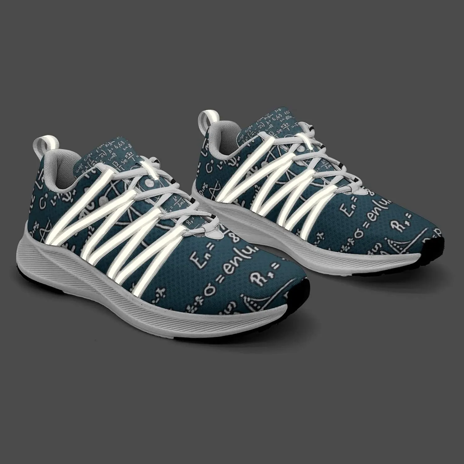 Pitovozu Math Equations Physics Science Sneaker Women Athletic Shoes Personalited Running Shoes Comfortable Sports Sneaker