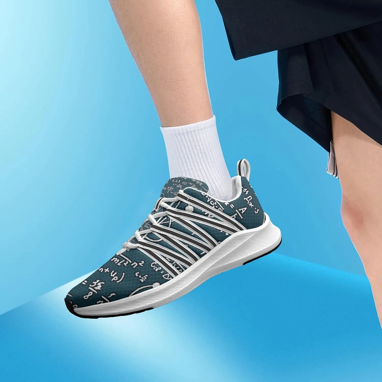 Pitovozu Math Equations Physics Science Sneaker Women Athletic Shoes Personalited Running Shoes Comfortable Sports Sneaker