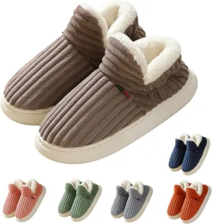 Pluffi Cozy Stylish Slipper Women Men, Pluffi Slipper Booties, Winter Cloud Slides Fuzzy Warm Thick-Soled House