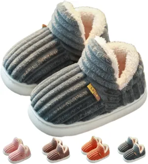 Pluffi Slipper Booties For Kids Women Men, Winter Fuzzy Warm Cute Non-Slip Thick-Soled Slippers, Cozy Plush House Shoes
