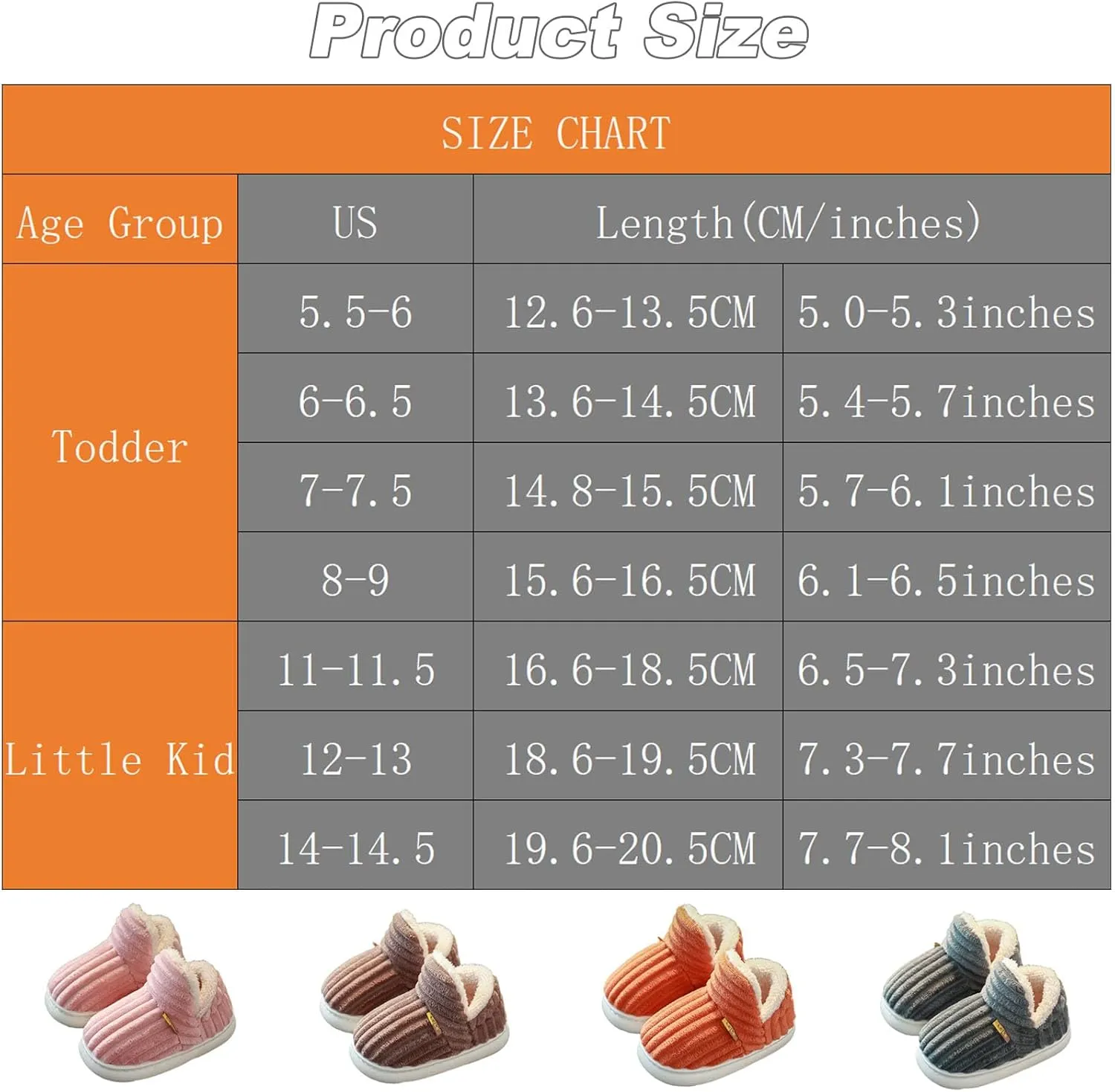 Pluffi Slipper Booties For Kids Women Men, Winter Fuzzy Warm Cute Non-Slip Thick-Soled Slippers, Cozy Plush House Shoes