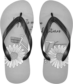 Poeticcity Flip Sandal Men Women Flip Flops for Hotel Spa Home Slippers Bedroom Travel S-XXL