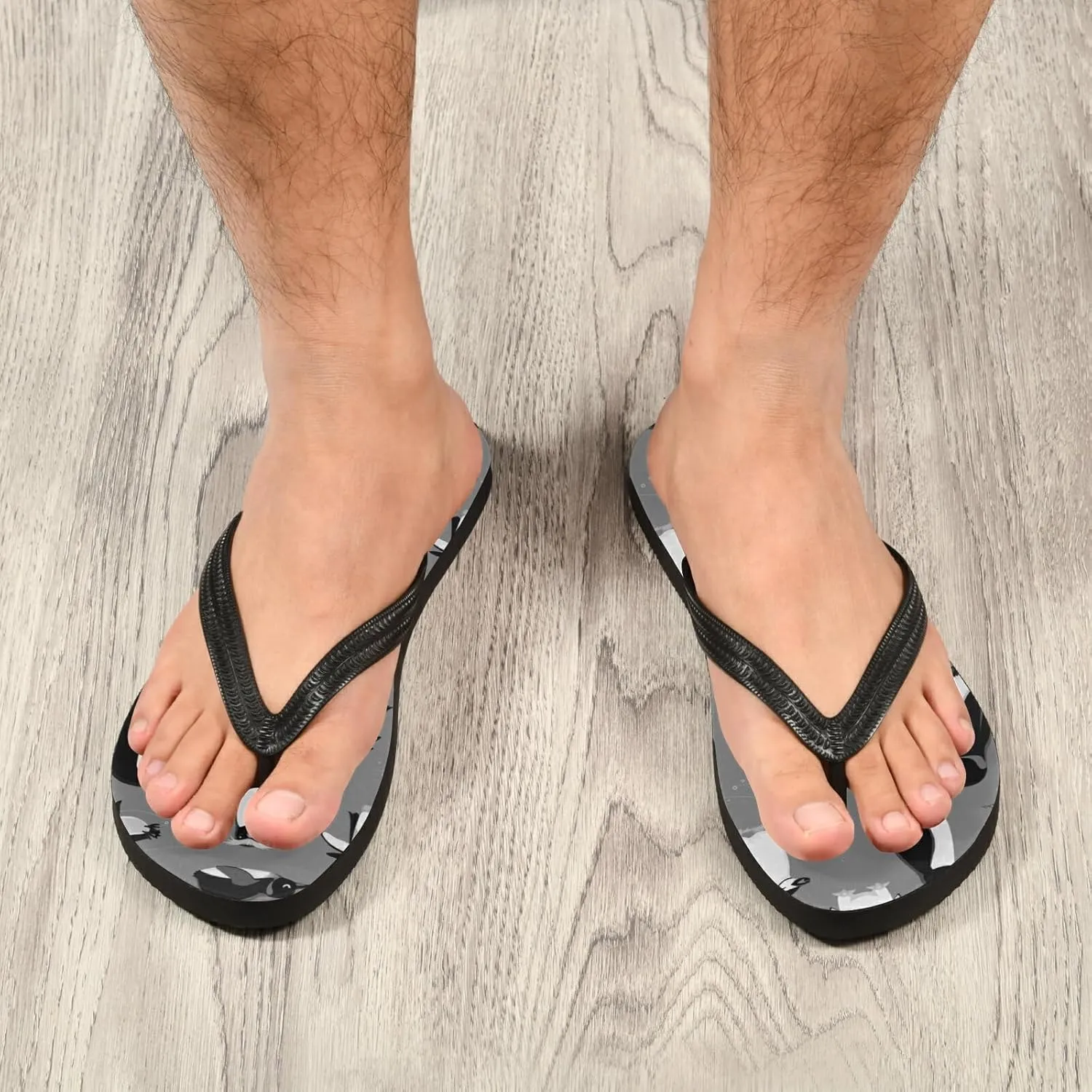 Poeticcity Flip Sandal Men Women Flip Flops for Hotel Spa Home Slippers Bedroom Travel S-XXL