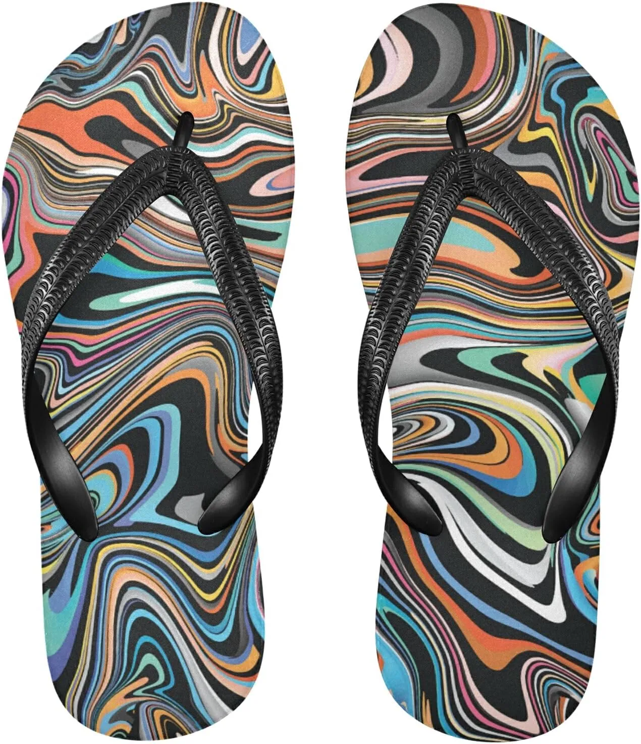 Poeticcity Flip Sandal Men Women Flip Flops for Hotel Spa Home Slippers Bedroom Travel S-XXL