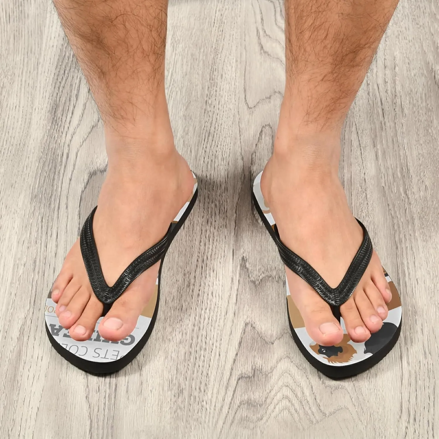 Poeticcity Flip Sandal Men Women Flip Flops for Hotel Spa Home Slippers Bedroom Travel S-XXL