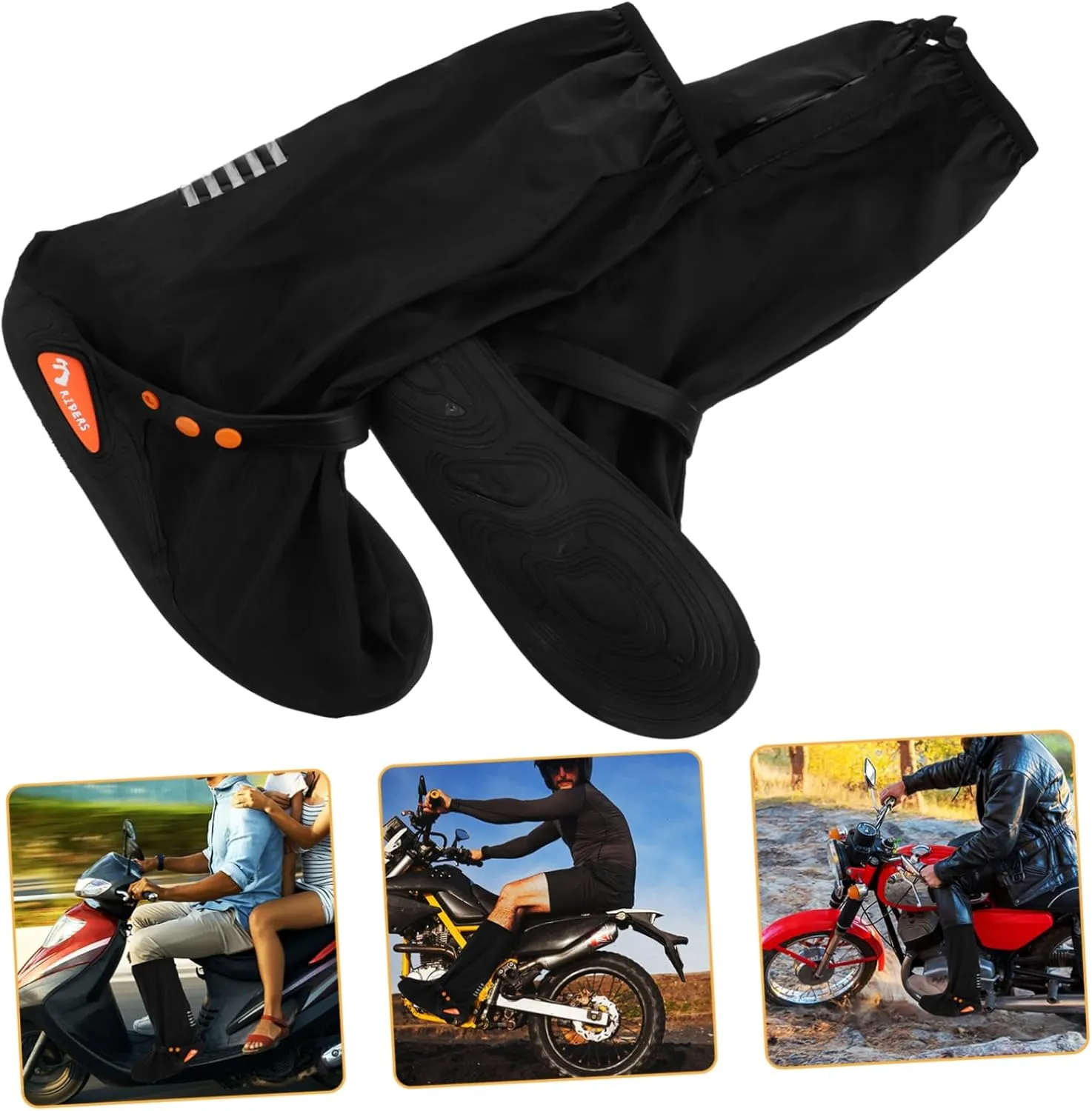 POPETPOP Rainproof Shoe Cover Cycling Shoe Covers Cold Weather Motorcycle Shoe Protector Covers for Running Shoes