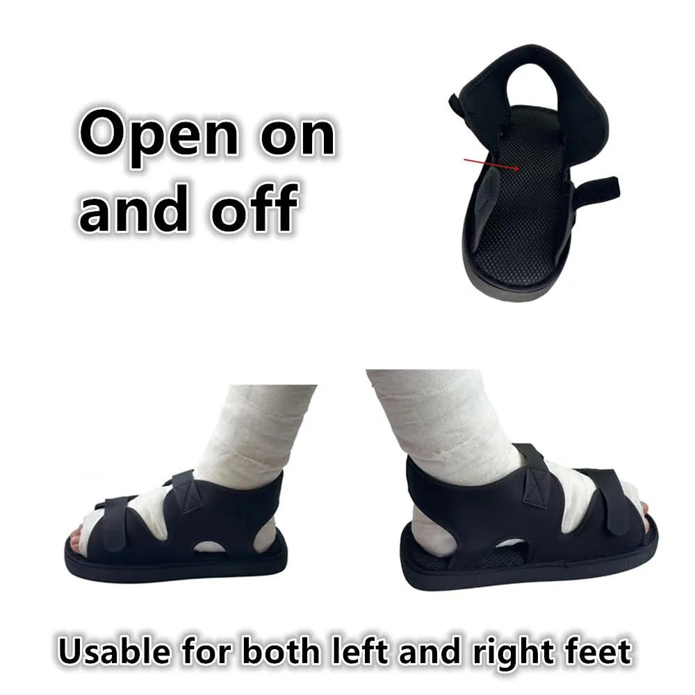 Post Op Shoe for Broken Foot,Medical open-toe plaster shoes,Recovery Shoe,Lightweight Medical Walking Boot for Left or Right （Small）