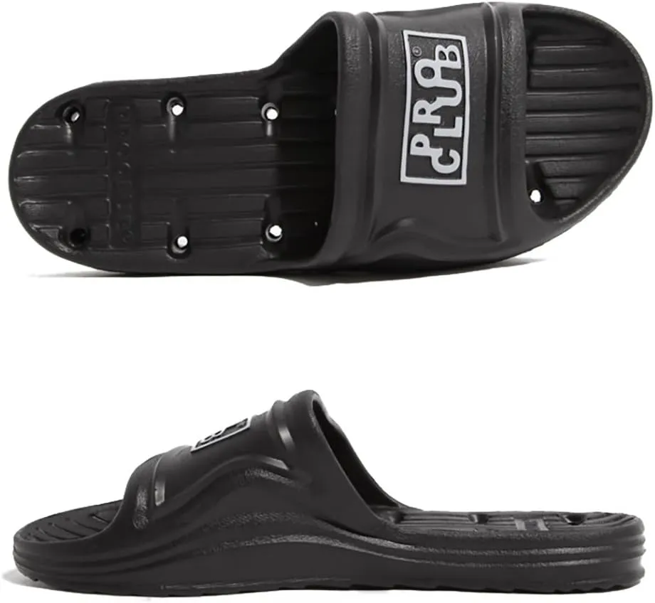 Pro Club Men's Shower Slipper Sandal - Non-Slip, Waterproof, Quick Drying, Comfortable, Durable