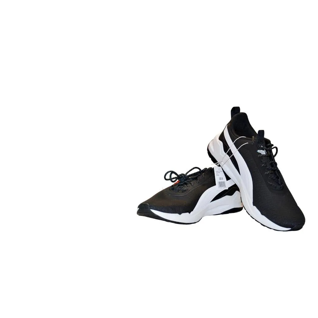 PUMA Men’s “Zip C” Lightweight Running Shoe Sneaker - Black 10.5