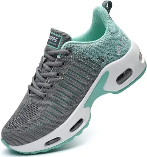 QAUPPE Womens Fashion Lightweight Air Sports Walking Sneakers Breathable Gym Jogging Running Tennis Shoes US 5.5-11 B(M)…