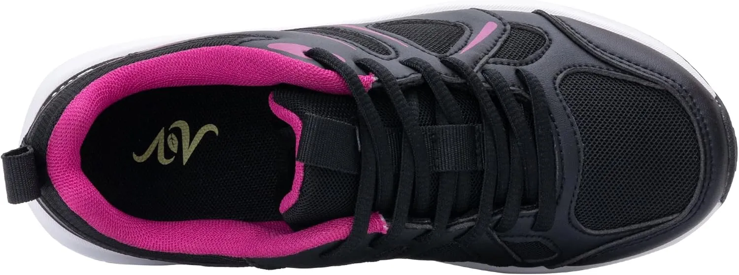 QAUPPE Womens Walking Shoes with Arch Support Athletic Orthotic Sneakers for Women Foot Pain Relief