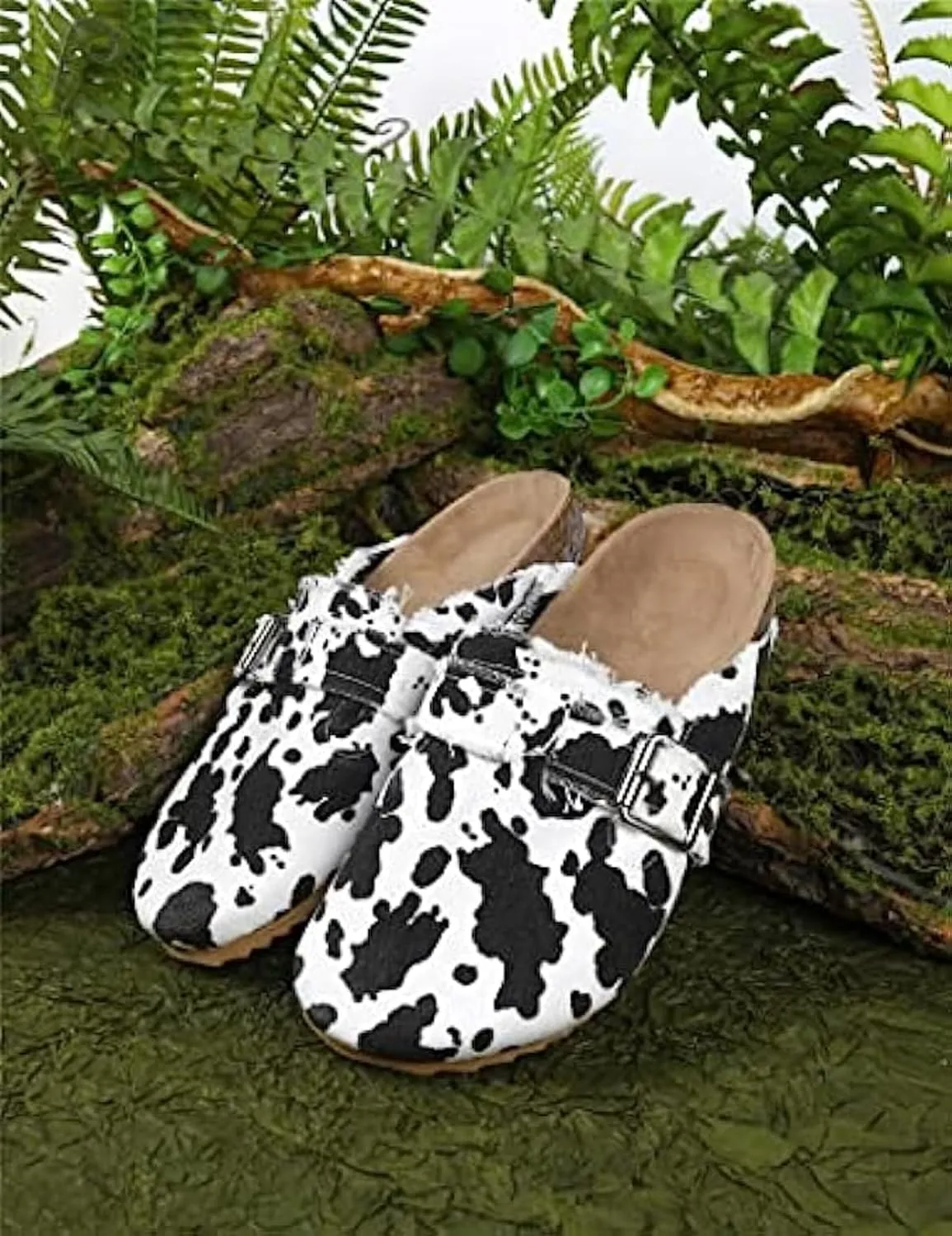 RACHAPE Canvas Loafer Women's Vintage Clogs Flat Slides Slip On Mules Shoes Low Top Backless Casual Sneakers for Walking