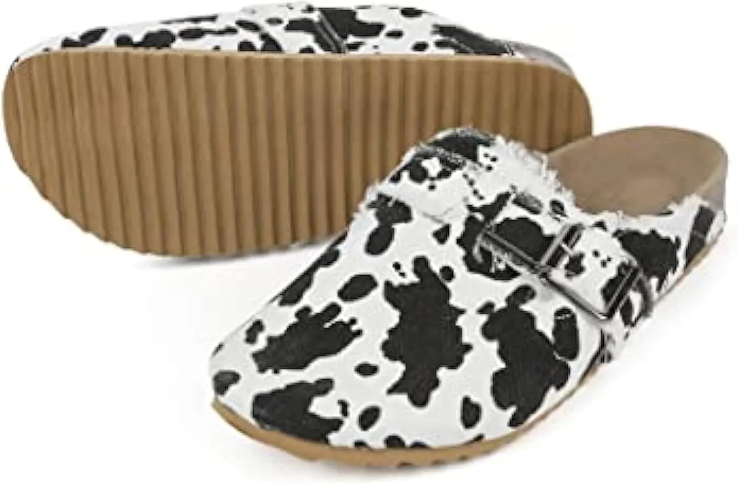 RACHAPE Canvas Loafer Women's Vintage Clogs Flat Slides Slip On Mules Shoes Low Top Backless Casual Sneakers for Walking