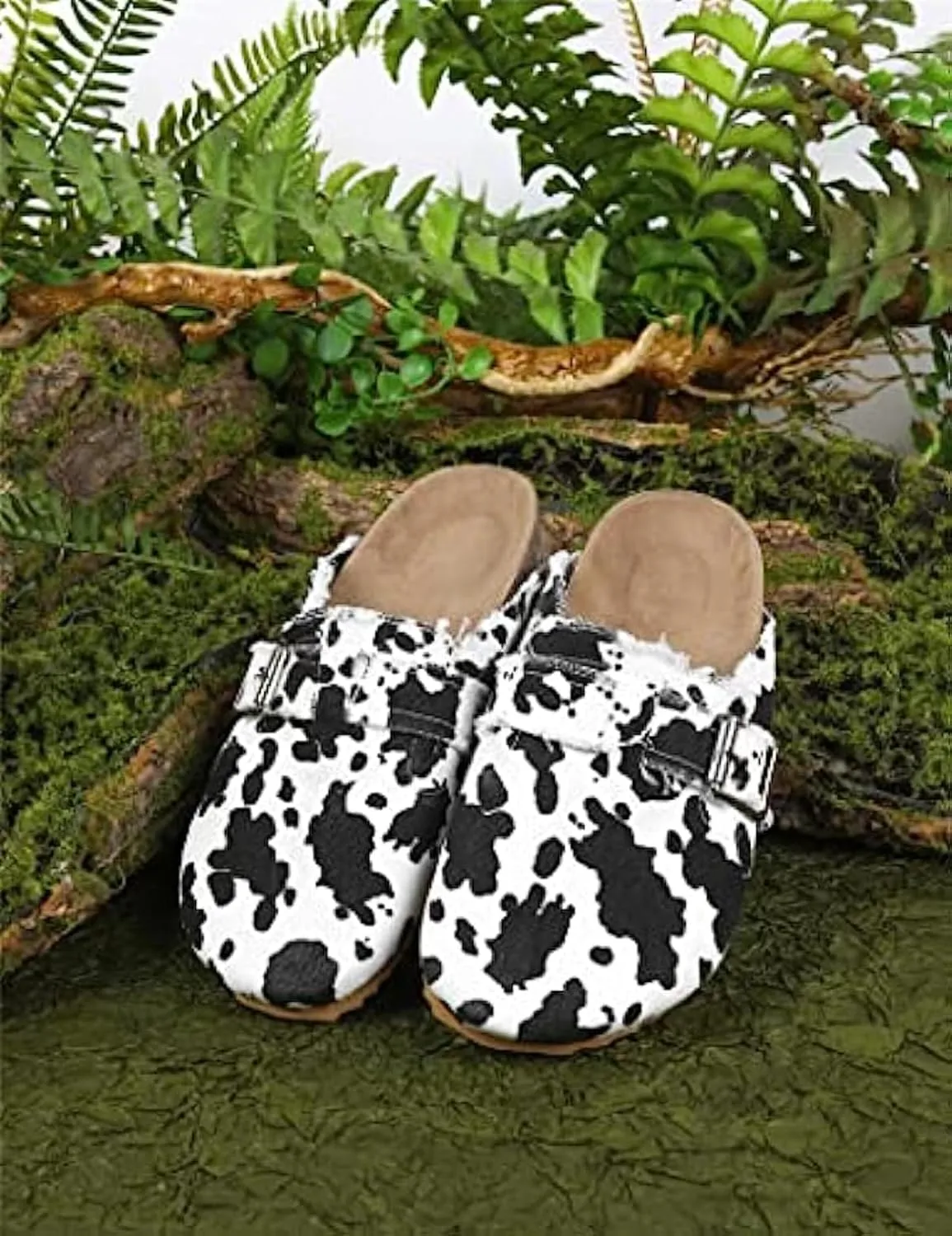 RACHAPE Canvas Loafer Women's Vintage Clogs Flat Slides Slip On Mules Shoes Low Top Backless Casual Sneakers for Walking