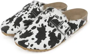 RACHAPE Canvas Loafer Women's Vintage Clogs Flat Slides Slip On Mules Shoes Low Top Backless Casual Sneakers for Walking
