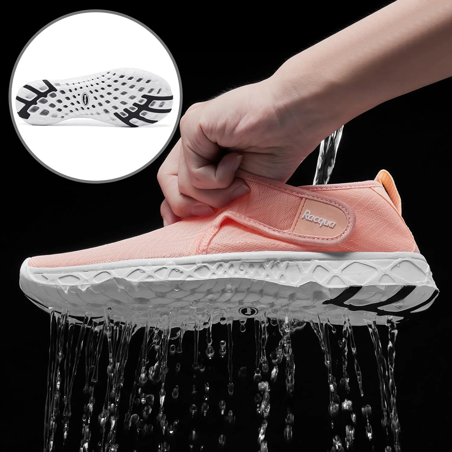 Racqua Women Men Breathable Mesh Water Shoes