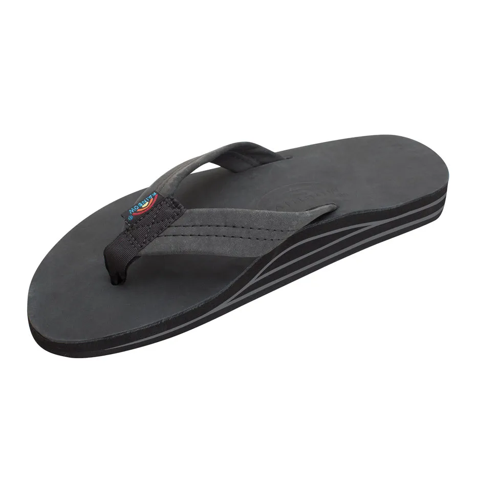 Rainbow Sandals Men's Double Layer Sandal - Black 302ALTS0PBLK