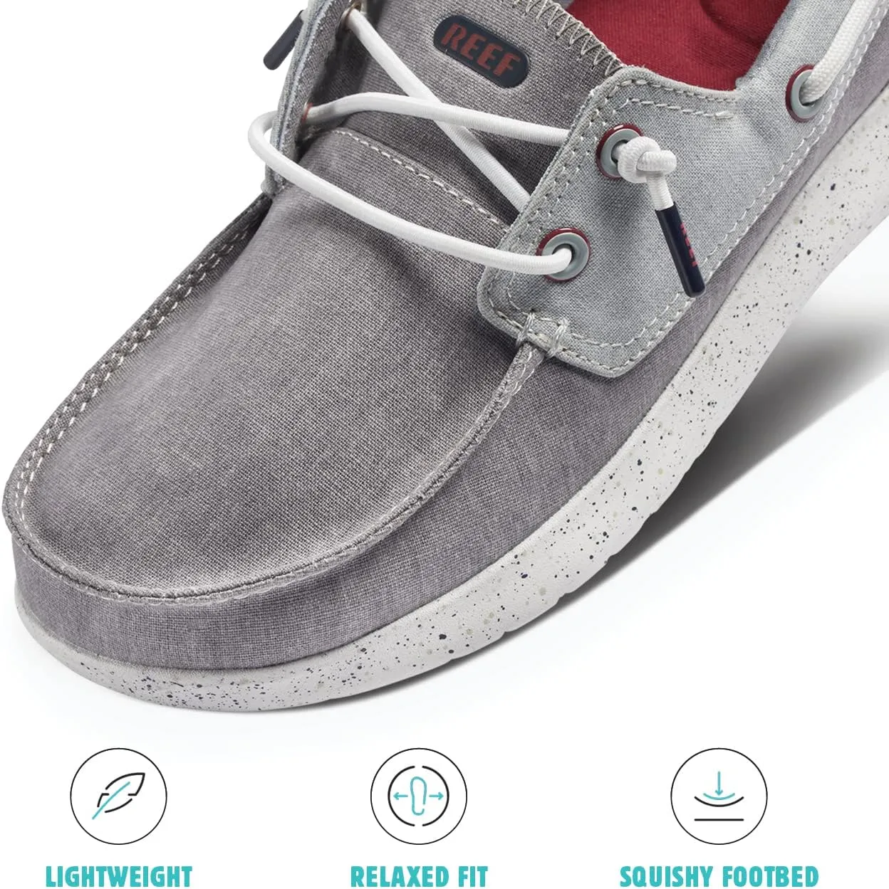 REEF Swellsole Pier Boat Shoe, Memory Foam Footbed, Lightweight and Flexible