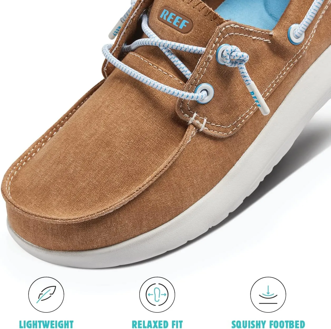 REEF Swellsole Pier Boat Shoe, Memory Foam Footbed, Lightweight and Flexible
