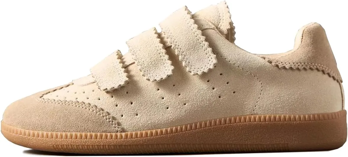 Retro Sneaker for Women Classic Low Top Fashion Sneaker Lightweight Vegan Leather Walking Tennis Shoes