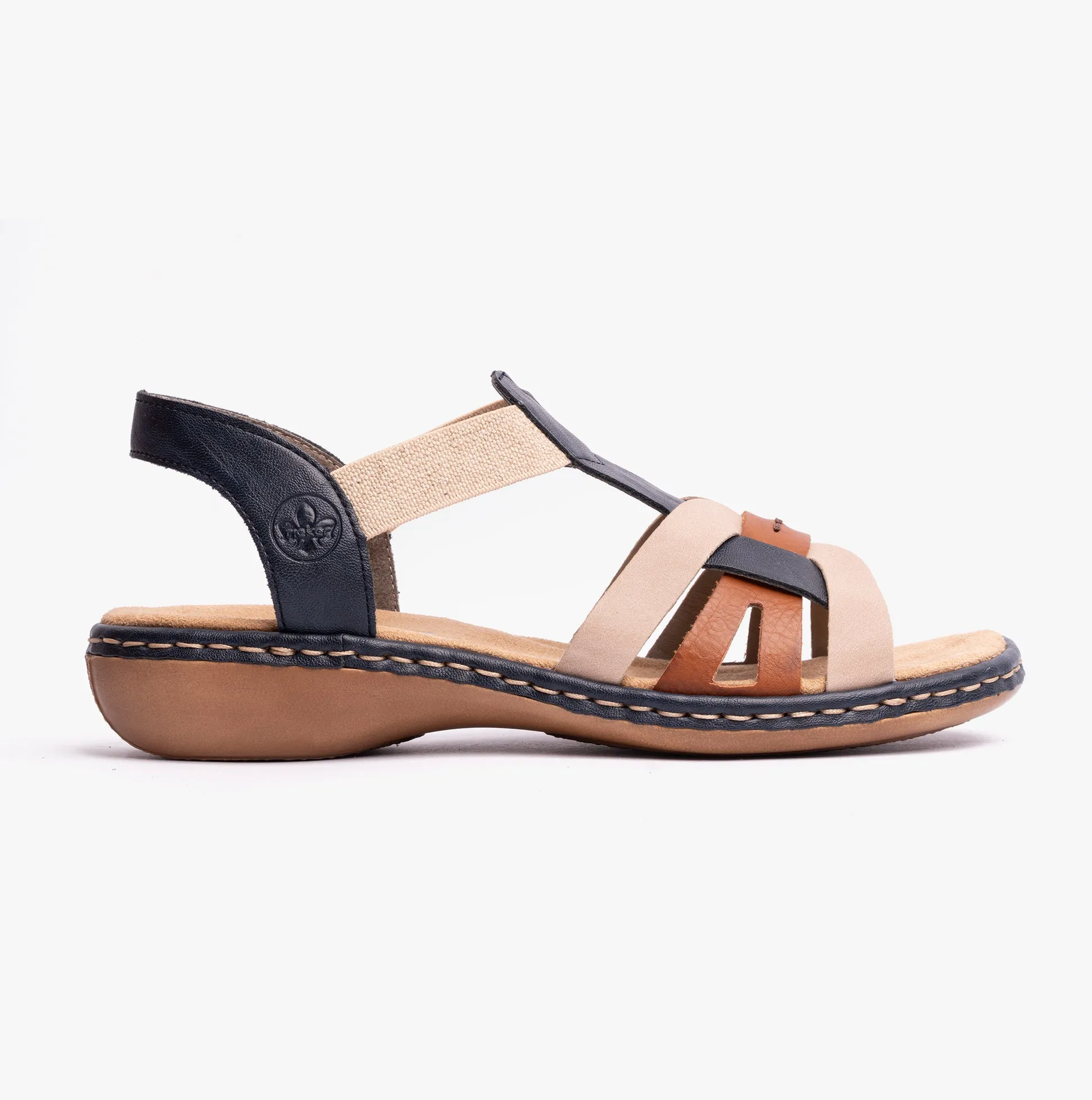 Rieker 65918-90 Womens Sandals Blue