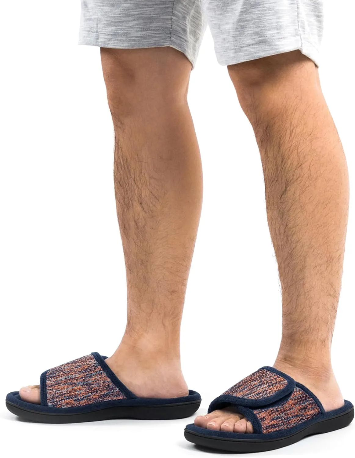 RockDove Men's Adjustable Wrap Memory Foam Slide Slipper