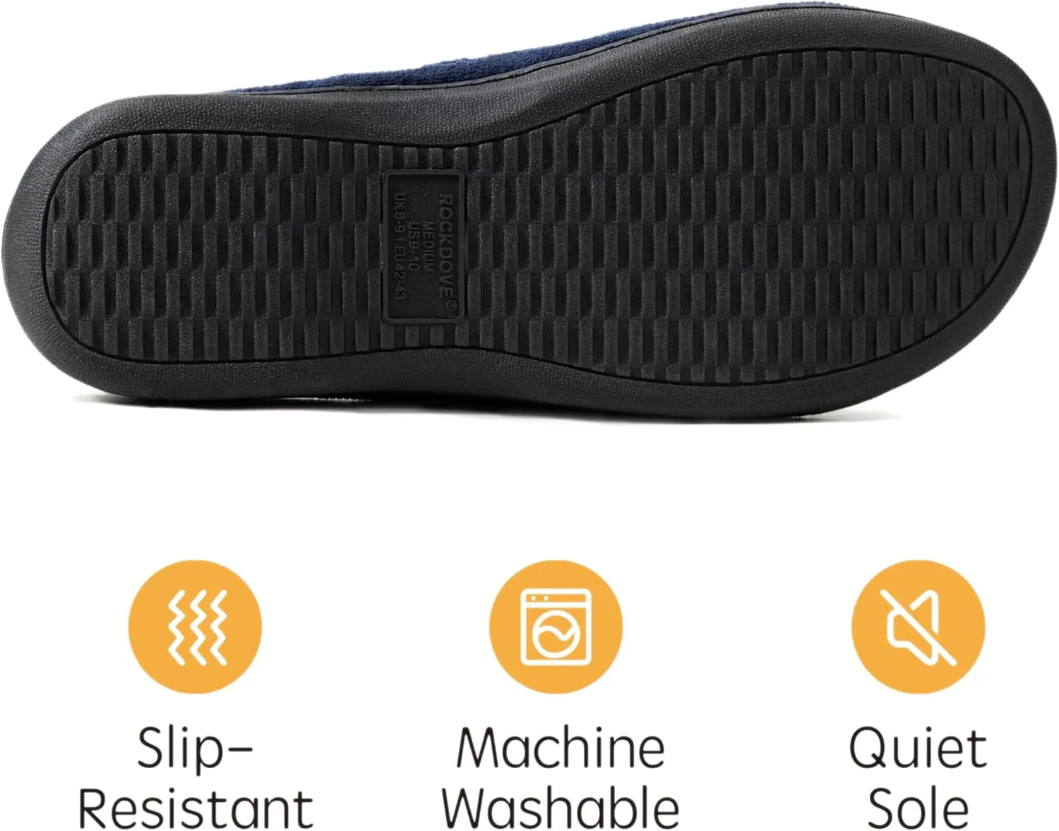 RockDove Men's Adjustable Wrap Memory Foam Slide Slipper