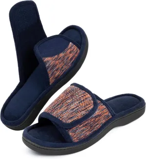 RockDove Men's Adjustable Wrap Memory Foam Slide Slipper