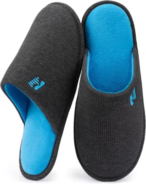 RockDove Men's Two-Tone Memory Foam Lightweight Scuff House Slipper