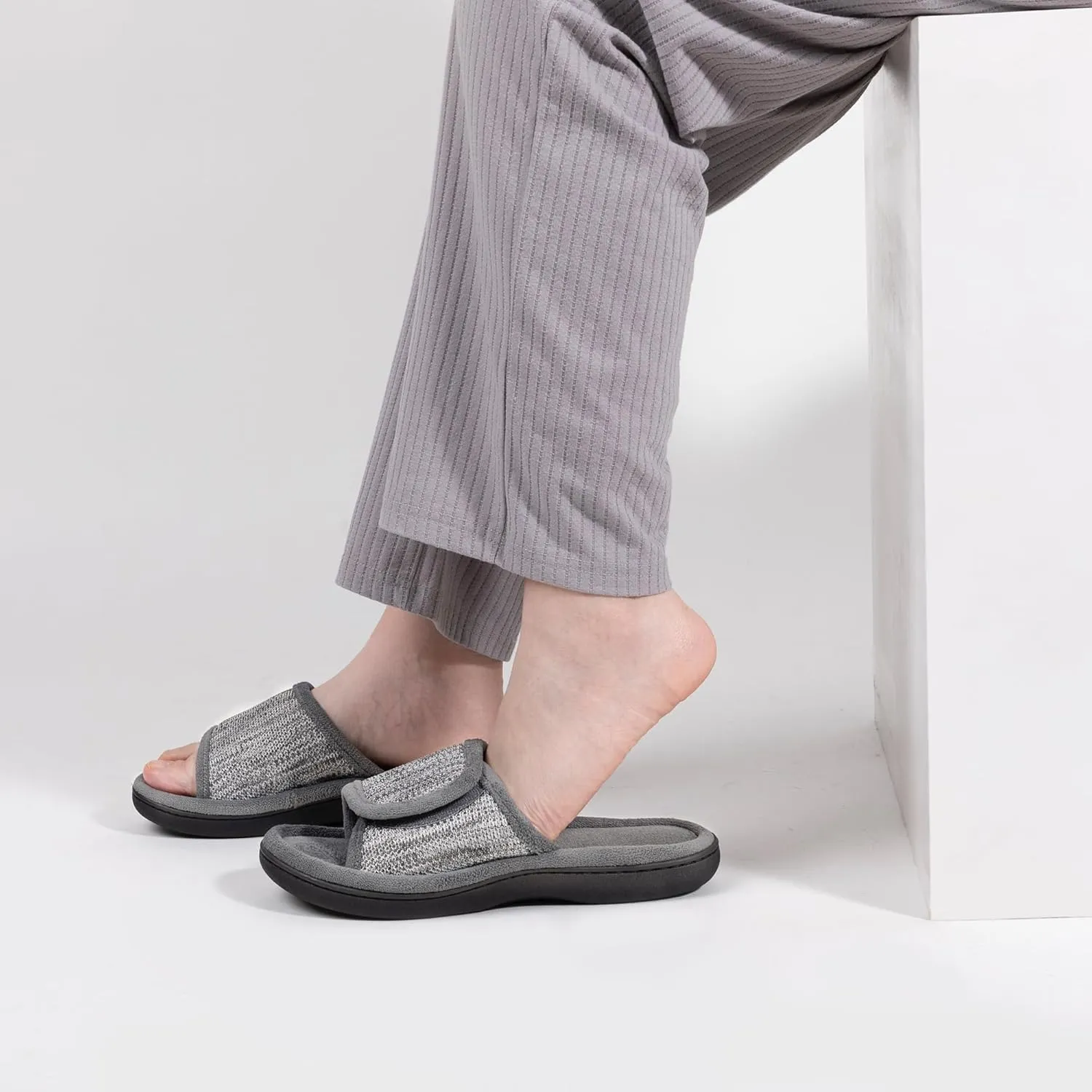 RockDove Women's Adjustable Wrap Memory Foam Slide Slipper