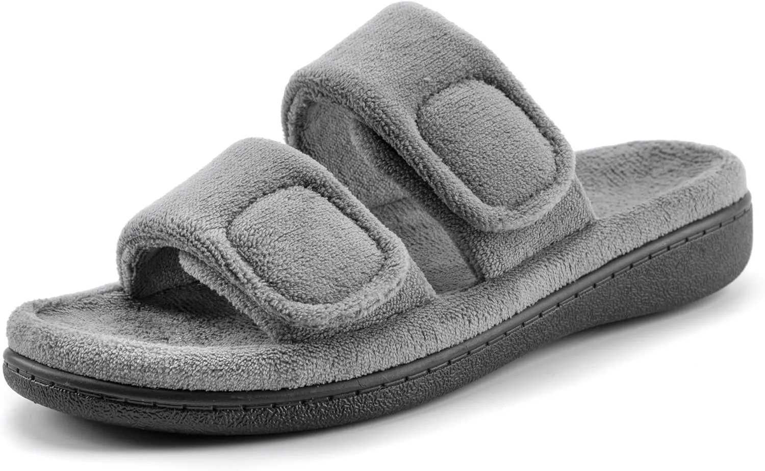 RockDove Women's Dual-Strap Adjustable Slipper with Arch Support