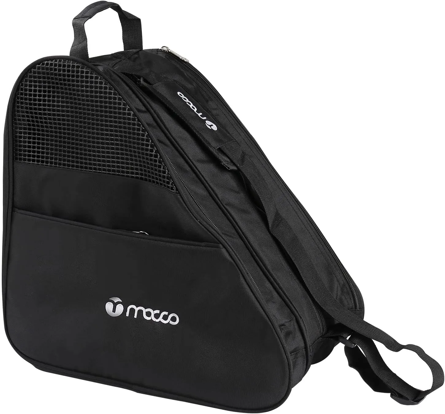 Roller Skate Bag, 3 Layer, Breathable Ice Skate Bag with Adjustable Shoulder Strap, Zipper Pocket