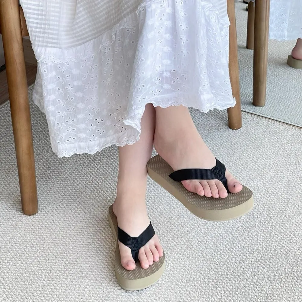 Rubber Thong Sandals for Women Beach Flip Flops, Women's Clip Toe Flip Flops, Comfortable Slip On Flat Sandals Ladies Slides Slipper