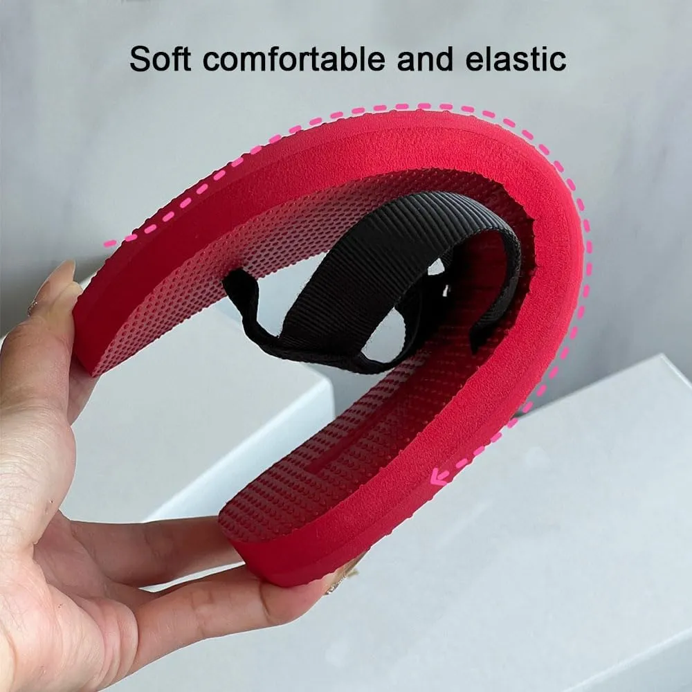 Rubber Thong Sandals for Women Beach Flip Flops, Women's Clip Toe Flip Flops, Comfortable Slip On Flat Sandals Ladies Slides Slipper