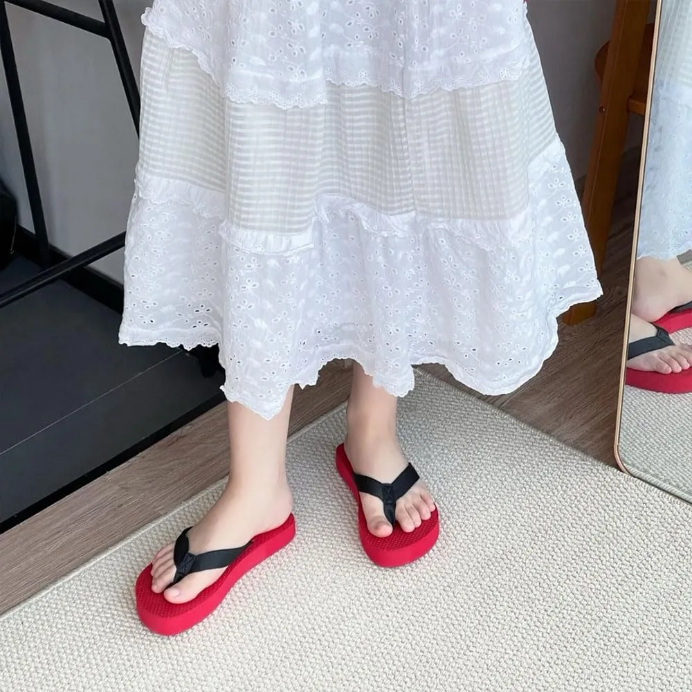 Rubber Thong Sandals for Women Beach Flip Flops, Women's Clip Toe Flip Flops, Comfortable Slip On Flat Sandals Ladies Slides Slipper