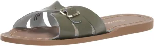 Salt Water Sandal by Hoy Shoes Girl's Classic Slide (Little Kid) Olive 13 Little Kid M