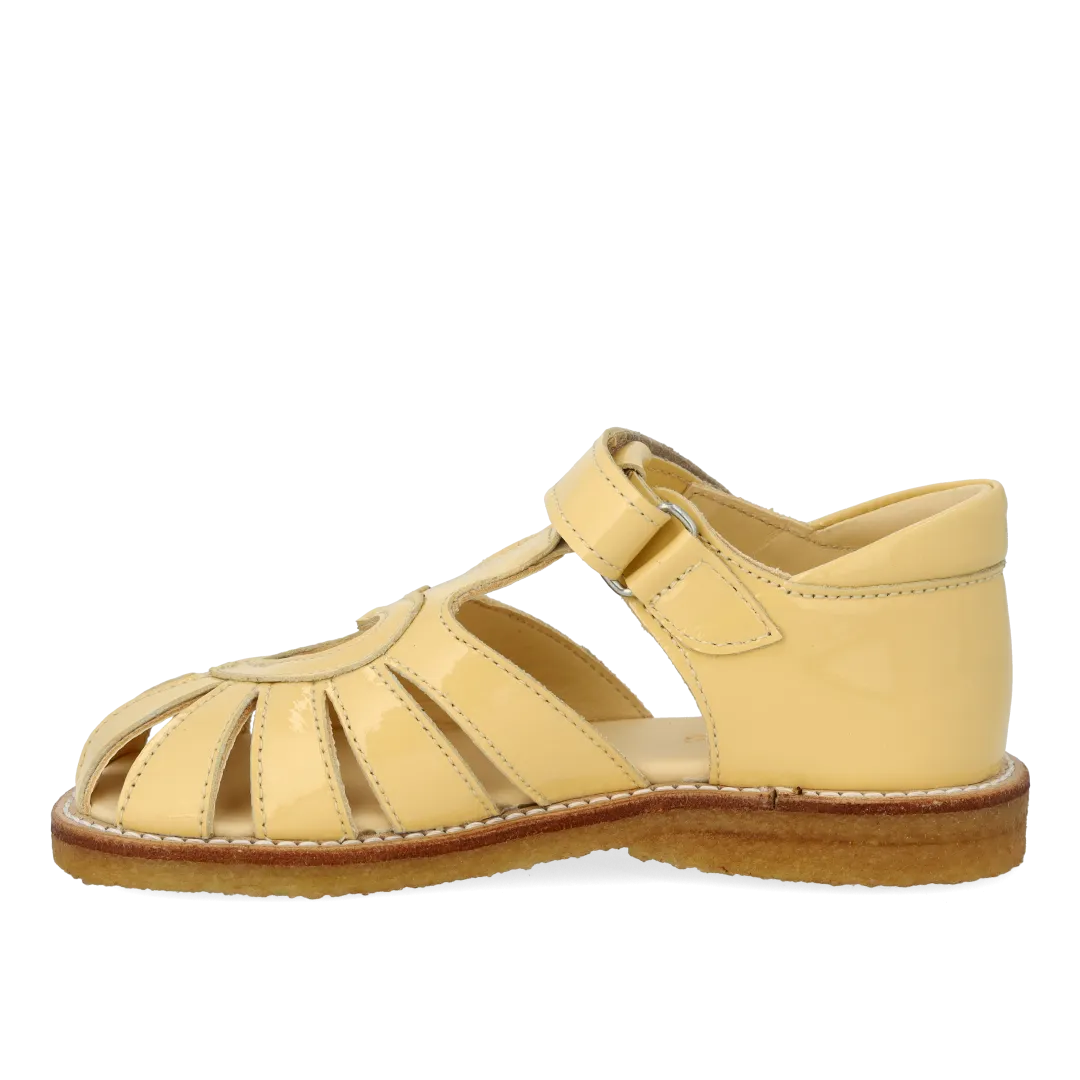 Sandal with heart detail and velcro closure