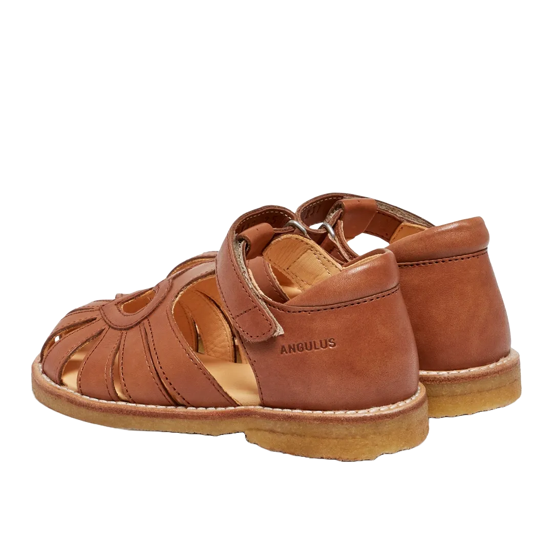 Sandal with heart detail and velcro closure