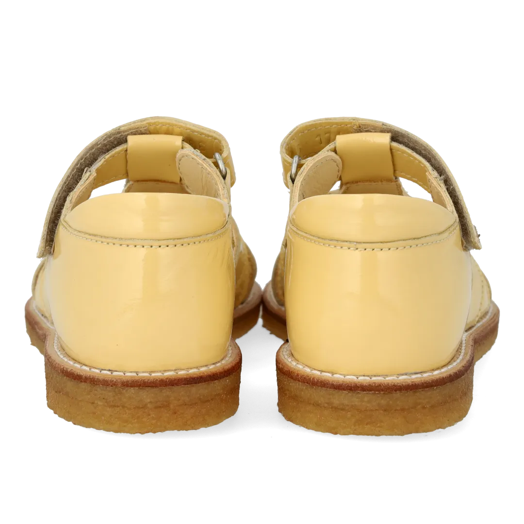 Sandal with heart detail and velcro closure