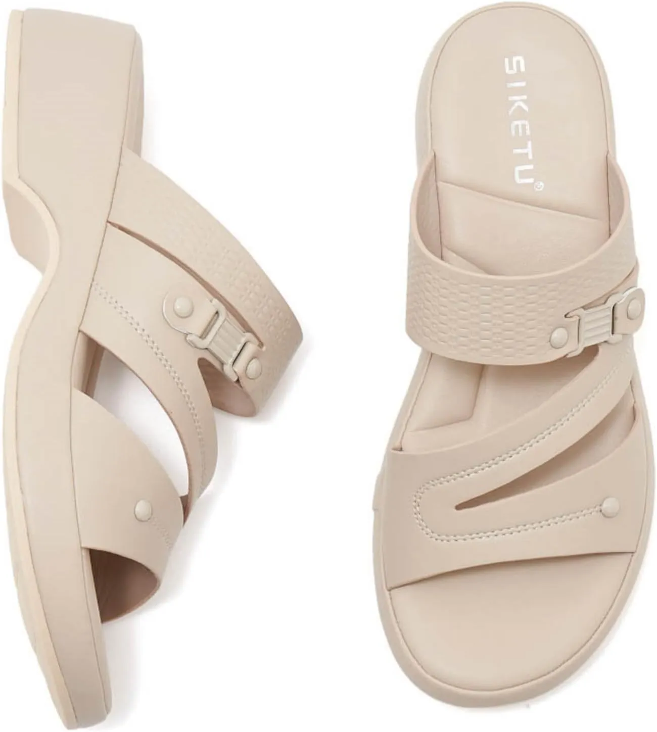 Sandals Women Flatform Casual Platform Slippers Slip on Summer Comfortable Slides Sandals