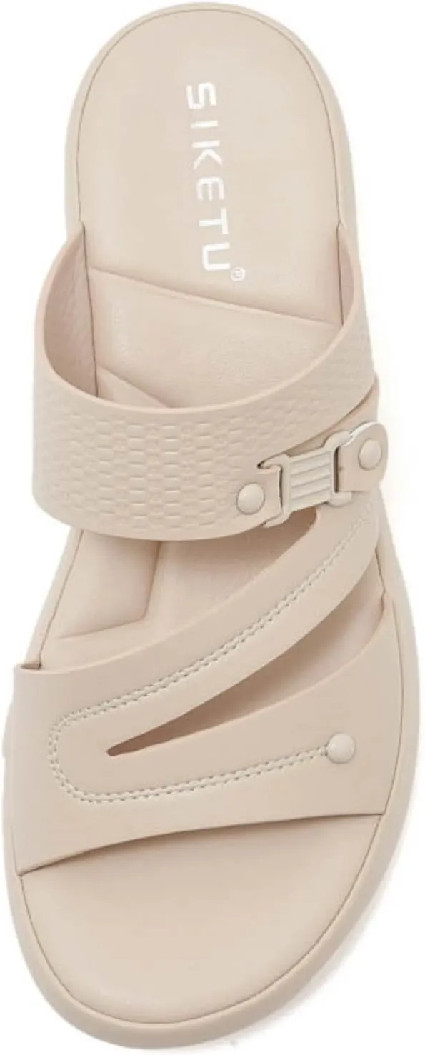 Sandals Women Flatform Casual Platform Slippers Slip on Summer Comfortable Slides Sandals