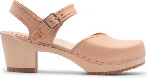 Sandgrens Handmade Swedish Wood Clogs for Women, High Heel Sandal | Victoria