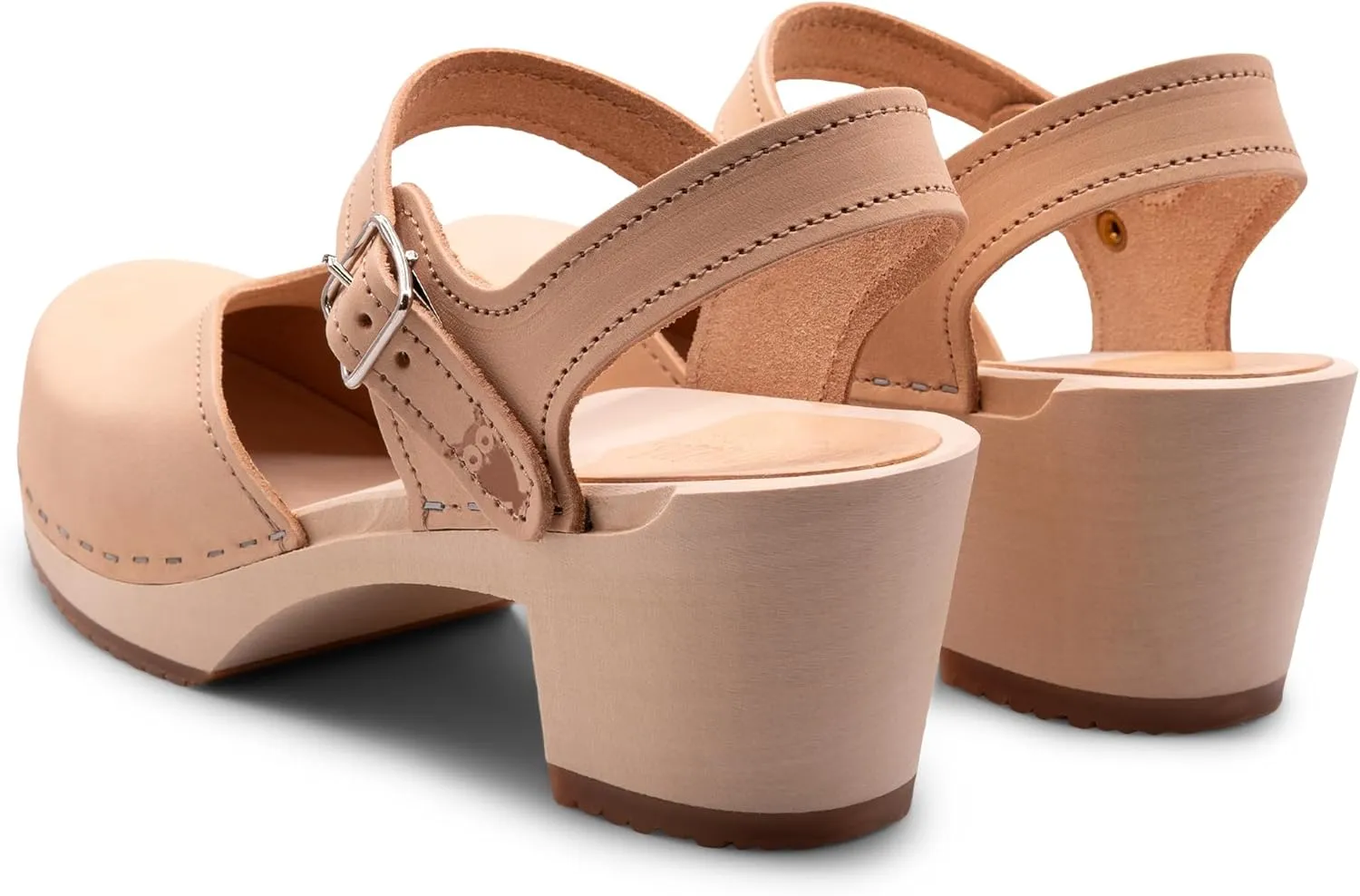 Sandgrens Handmade Swedish Wood Clogs for Women, High Heel Sandal | Victoria