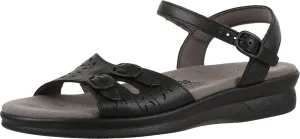SAS Duo Adjustable Comfort Sandal Black 5 M (M) (B)