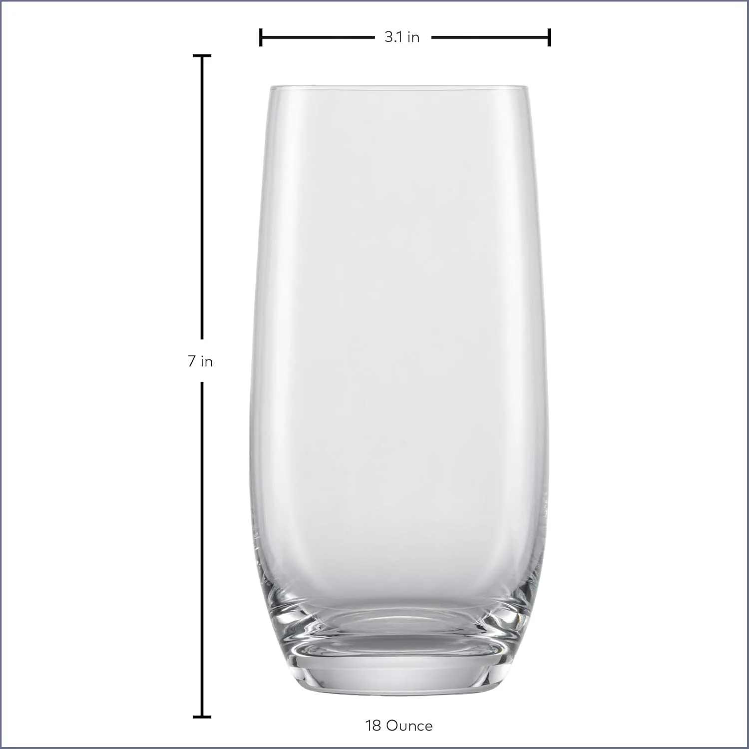 SCHOTT ZWIESEL Banquet Iced Beverage Cocktail Glass (Set of 6), Bar Glasses for Long Drinks, Dishwasher-Safe Machine-Made Tritan Crystal Glasses, Made in Germany(18 Ounce)