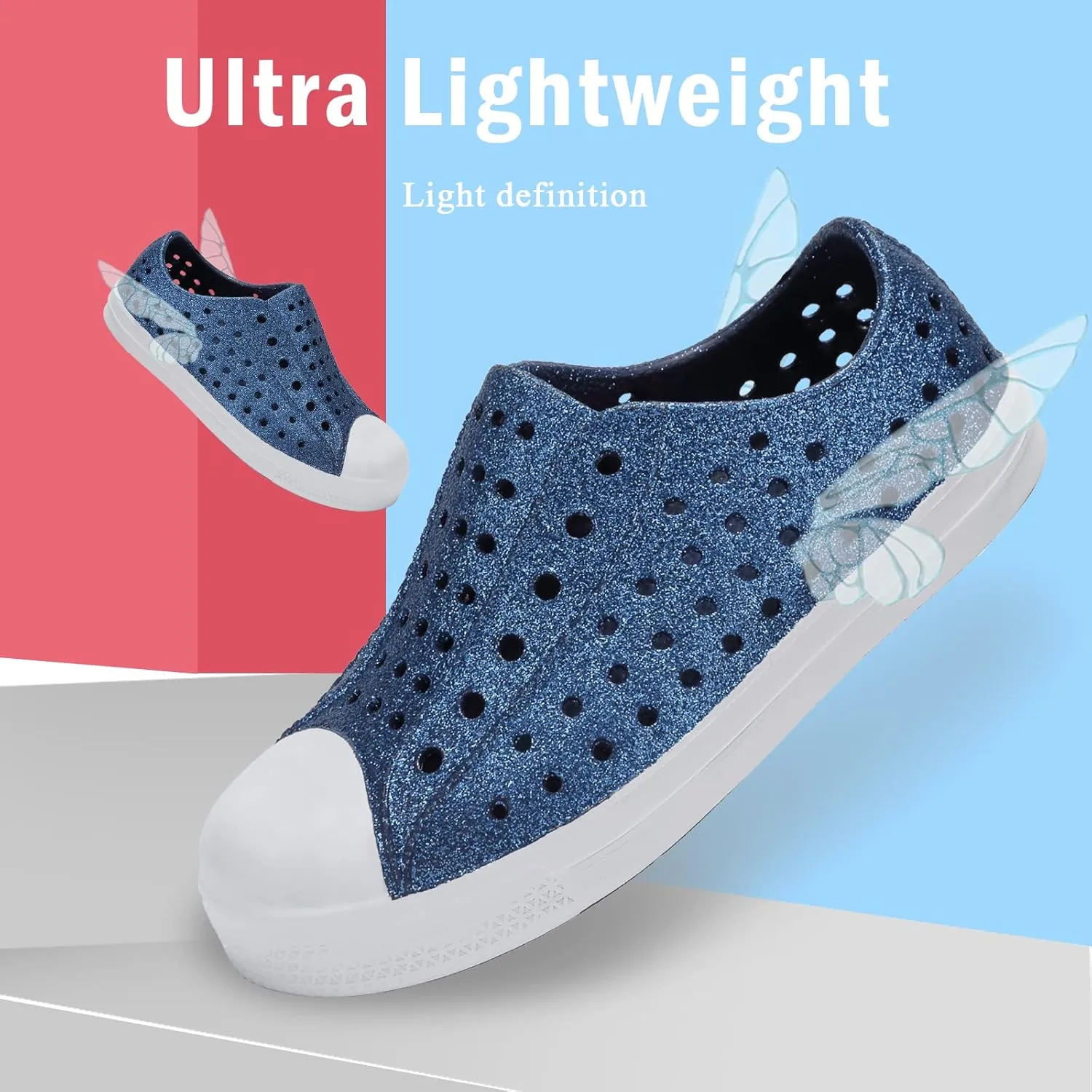 seannel Kids Water Shoes Slip-On Sneaker Lightweight Breathable Sandal Outdoor & Indoor