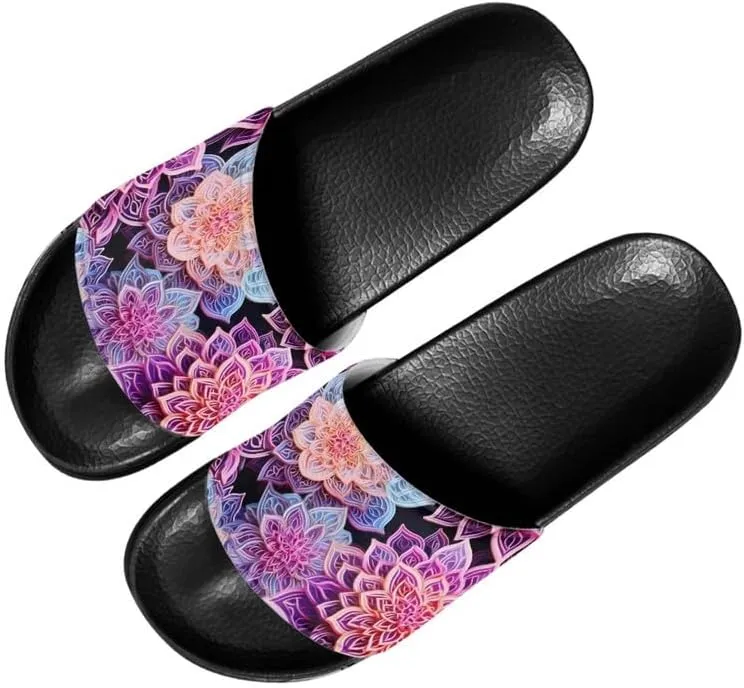 Semioury Van Gogh Summer Slippers Skull Butterfly Moroccan Tiles Travel Soft Comfy Thick Shoes Beach Sandal Bathroom Slipper